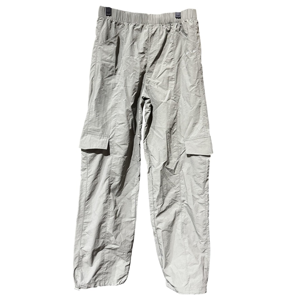 Wilo Parachute Cargo Pants Womens Small Nylon Drawstring Utility Pocket‎